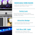 15 Inch Beverage Refrigerator - 22.76D x 14.96W x 34.25H