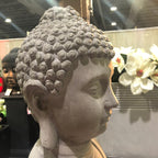 25.6-in. Lightweight Concrete Meditating Buddha Statue
