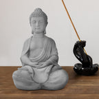 25.6-in. Lightweight Concrete Meditating Buddha Statue