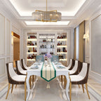 26 in. Gold Modern Drum Crystal Chandelier 6-Light Glam Dimmable Pendant Light Kitchen Island with Frosted Glass for Dining Room