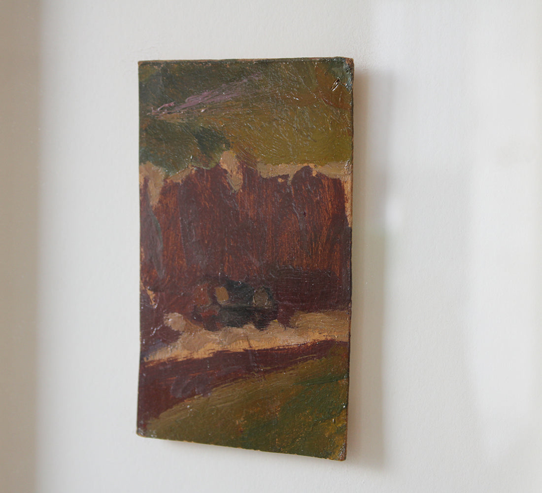 Paysage expressionniste vintage