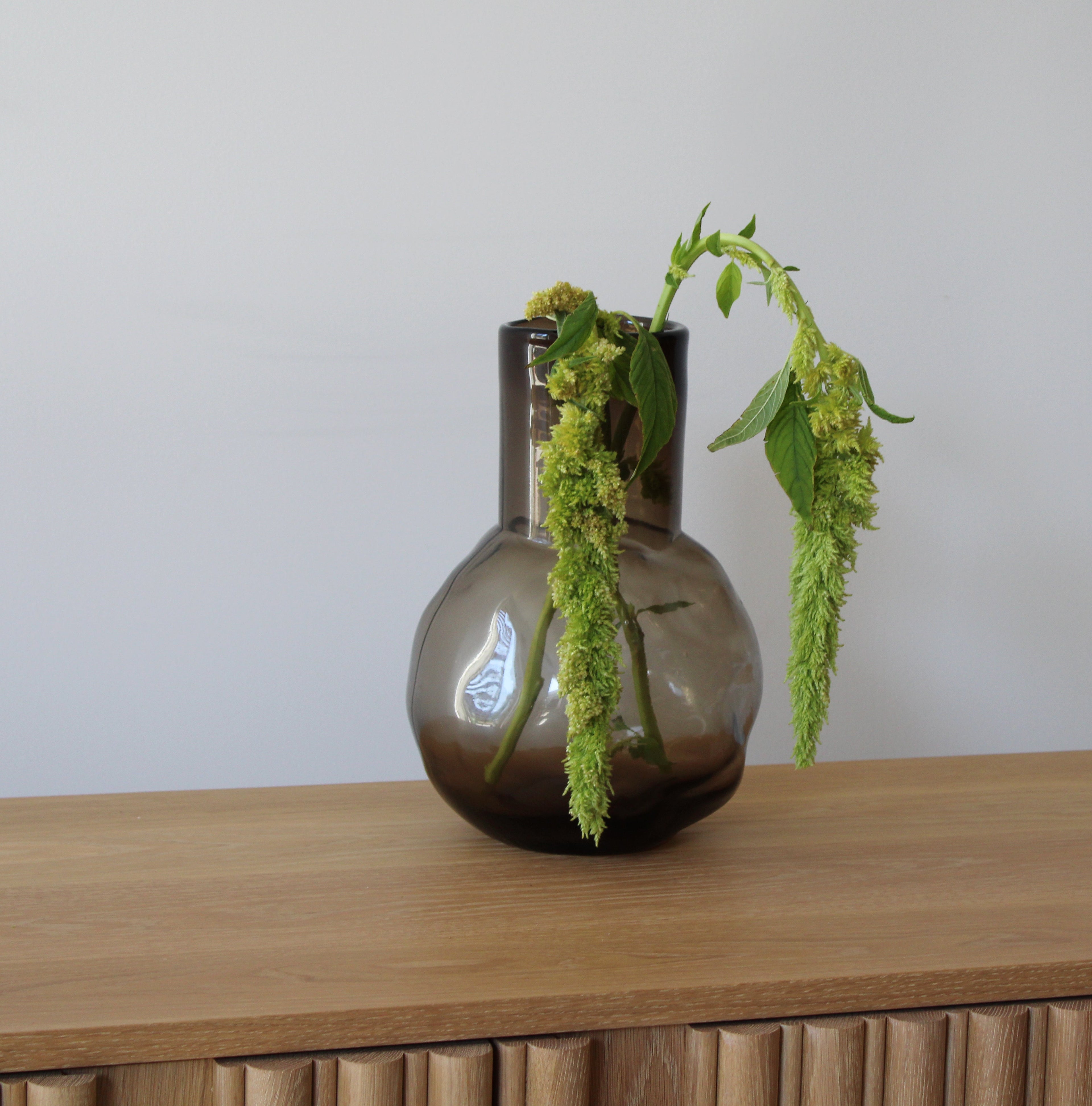 Vase en verre fumé - Grand