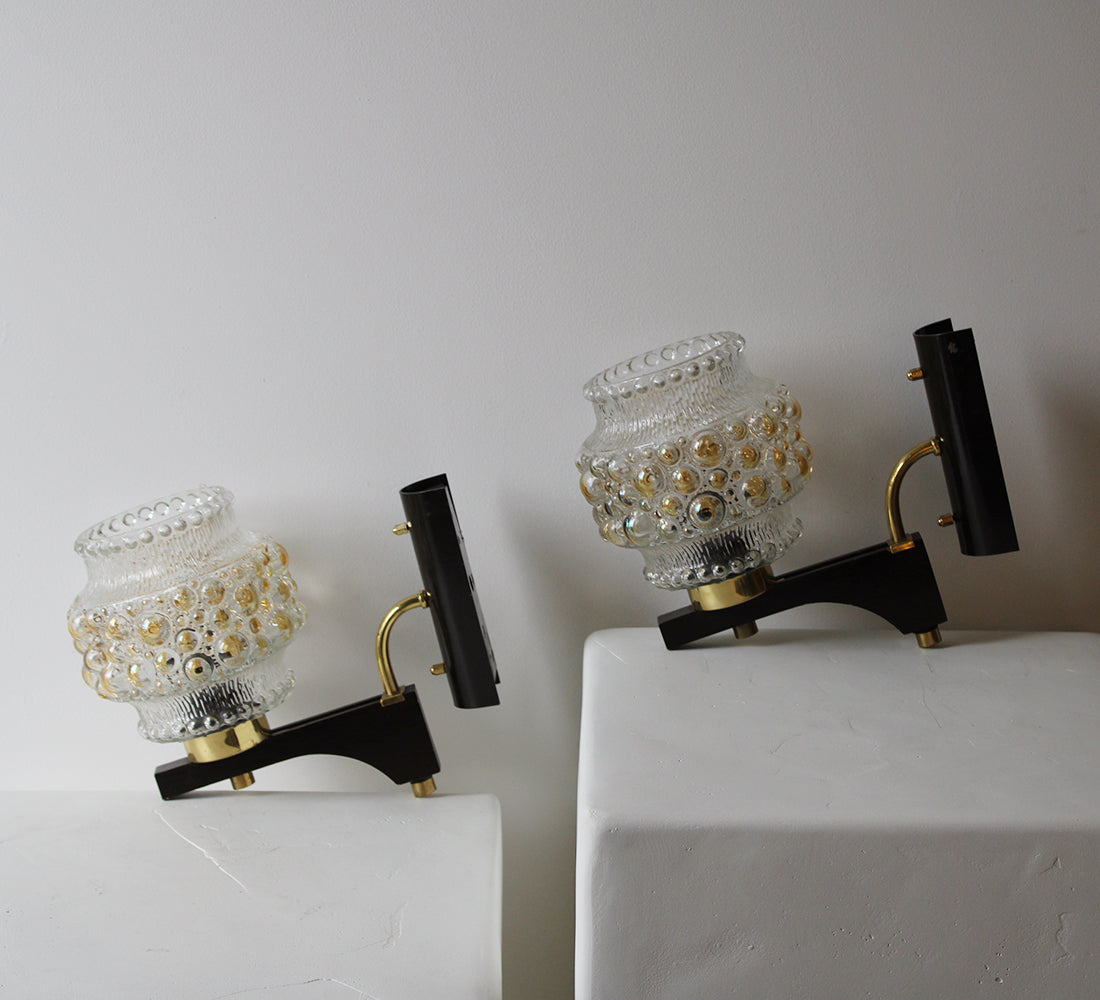 Appliques vintage à bulles | Lot de 2