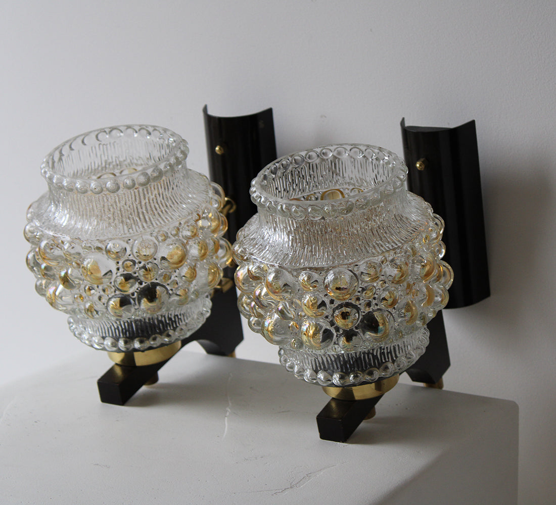 Appliques vintage à bulles | Lot de 2