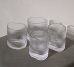 Verre à cocktail ondulé