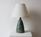 Lampe de table en céramique, grès vert