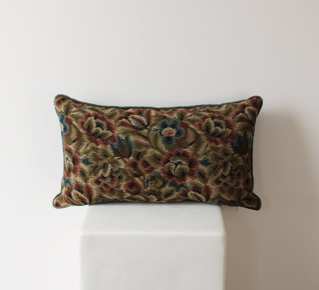 Coussin Jacquard Français Vintage