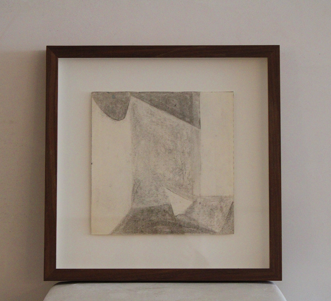 Art abstrait vintage au crayon 01