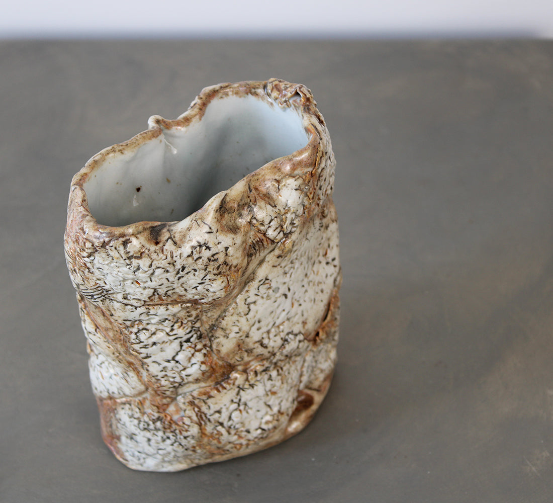 Vase écrasé vintage