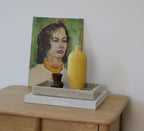 Vase jaune mat