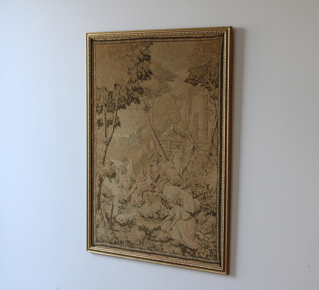 Tapisserie ancienne avec nouveau cadre