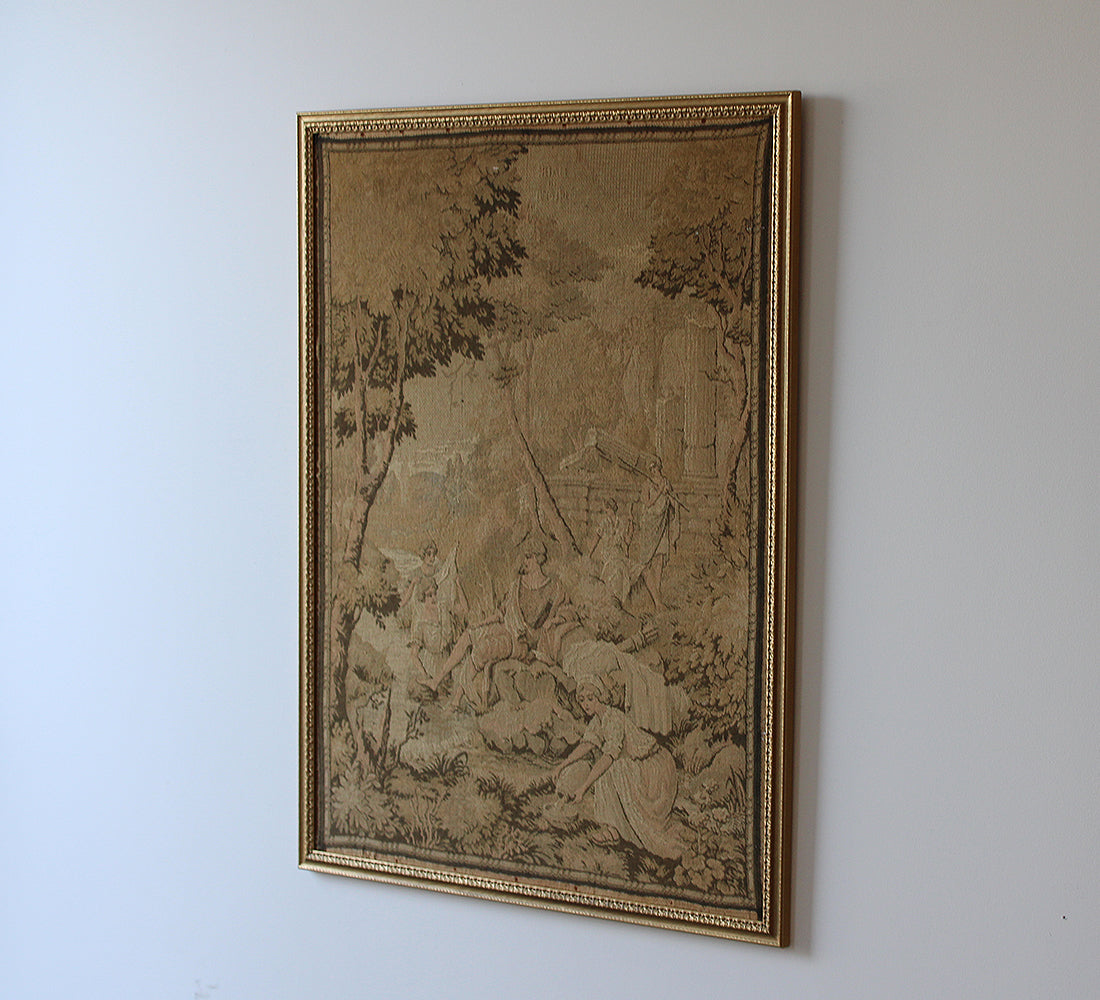 Tapisserie ancienne avec nouveau cadre