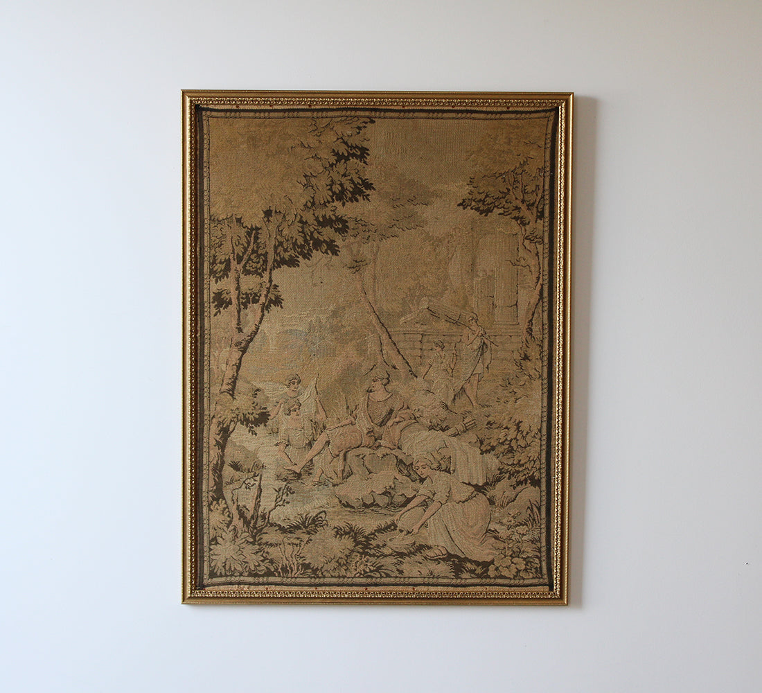 Tapisserie ancienne avec nouveau cadre