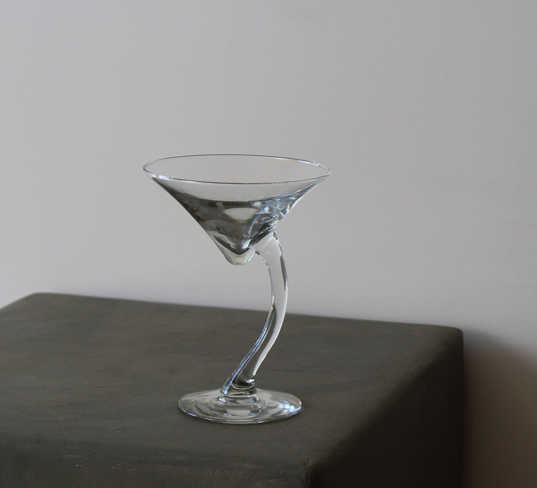 Verres à martini à pied courbé | Lot de quatre