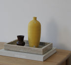 Vase jaune mat