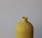 Vase jaune mat